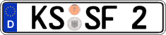 German license plate, Regular plates