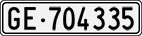 License plate of Switzerland, Cars