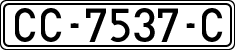 License plates of Spain, 1971 year series