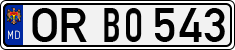 License plate of Moldova, Cars (1992)