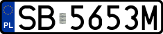 License plates of Poland, Regular car plates