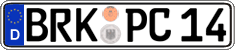 German license plate, Regular plates