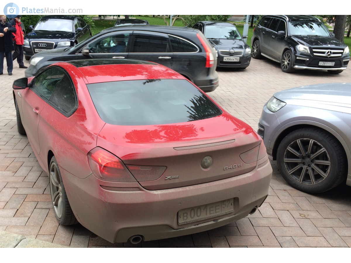 в 001 ее 52, BMW 6 Series 3rd gen Coupé (F13), 2011–2018