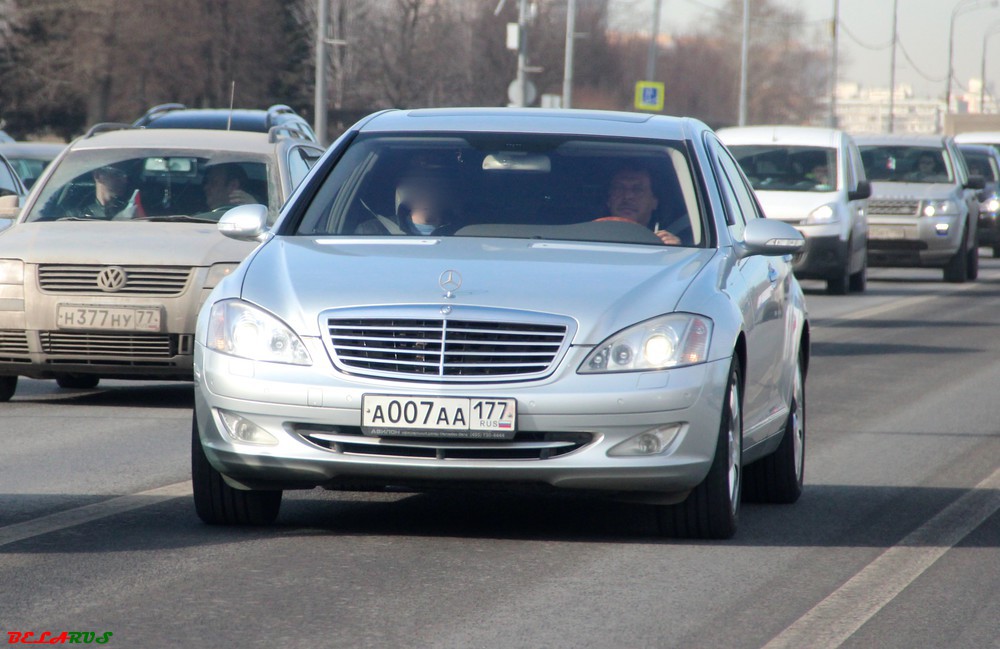 а 007 аа 177, Mercedes-Benz S-Klasse 7th gen (W221/V221), 2005–2013