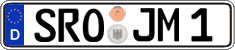 German license plate, Regular plates