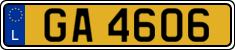License plate of Luxembourg, 2003 year system
