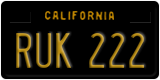 California, Passenger Car (ABC 123)