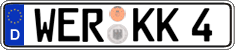 German license plate, Regular plates