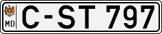 License plate of Moldova, Trailers (1992)