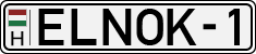 license plates of Hungary, Vanity Plates (1990)