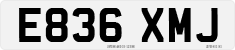 License plate of the United Kingdom, 1983 year system