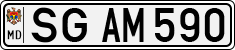 License plate of Moldova, Cars (1992)