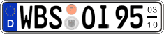 German license plate, Seasonal plates