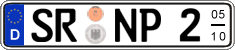 German license plate, Seasonal plates
