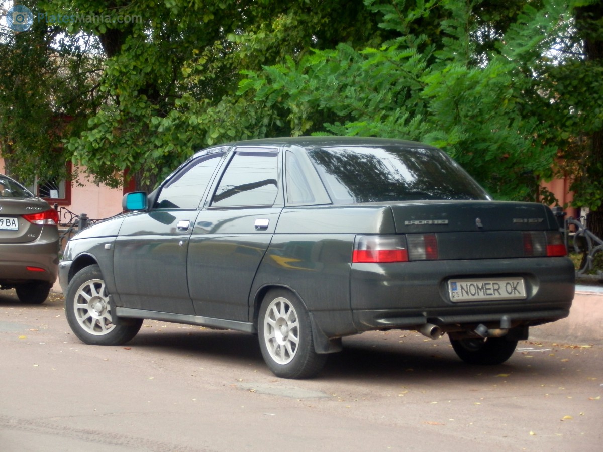 25 NOMER OK, Lada (VAZ) 2110 2110 Sedan, 1995–2007 (–2014 for others)