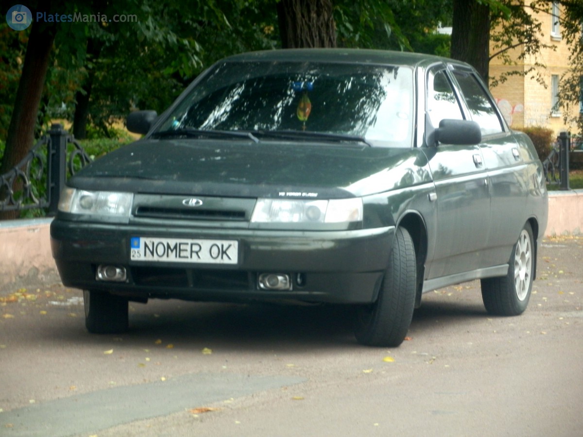 25 NOMER OK, Lada (VAZ) 2110 2110 Sedan, 1995–2007 (–2014 for others)