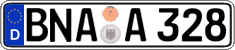 German license plate, Regular plates