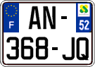 French license plate, SIV (ordinary)