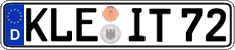 German license plate, Regular plates
