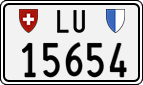 License plate of Switzerland, Cars