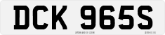 License plate of the United Kingdom, 1963 year system