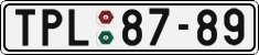 License plate of the Czech Republic, Cars (1960)