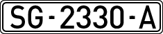 License plates of Spain, 1971 year series