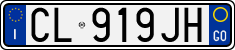 License plate of Italy, Cars (1994 year series)