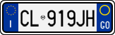 License plate of Italy, Cars (1994 year series)