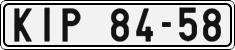 License plate of the Czech Republic, Cars (1960)