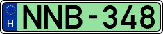 license plates of Hungary, Electric vehicles (1990)
