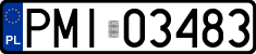 License plates of Poland, Regular car plates