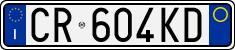 License plate of Italy, Cars (1994 year series)