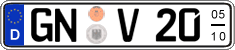 German license plate, Seasonal plates