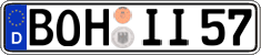 German license plate, Regular plates