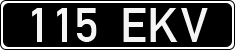 License plate of Estonia, Regular car plates