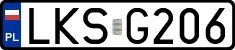 License plates of Poland, Regular car plates