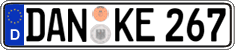 German license plate, Regular plates