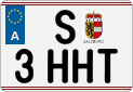 License plate of Austria, Regular plates