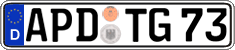 German license plate, Regular plates