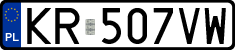 License plates of Poland, Regular car plates