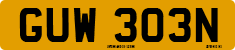 License plate of the United Kingdom, 1963 year system