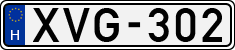 license plates of Hungary, Cars (1990)