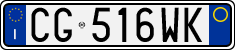 License plate of Italy, Cars (1994 year series)