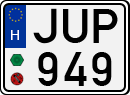 license plates of Hungary, Cars (1990)