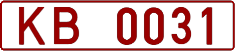 License plate Belarus, Trucks and buses (1992)