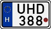 license plates of Hungary, Motorcycles (1990)