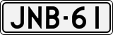 License plate of Finland, Cars