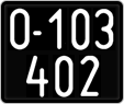 License plate of Austria, 1947 year system
