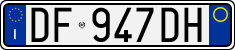 License plate of Italy, Cars (1994 year series)